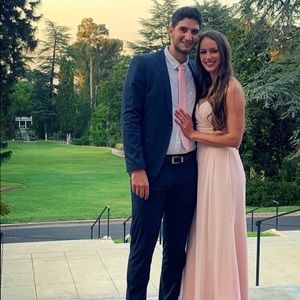 Bella bridesmaid dress in blush